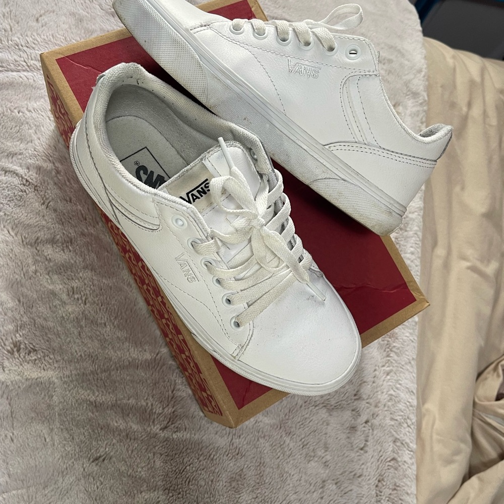 Vans All-White Low-Top Sneakers